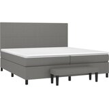  s oprugama i madracem tamnosivi 200 x 200 cm od tkanine | shoptok.hr