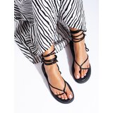 SHELOVET Black Knotted Women's Sandals | shoptok.hr