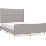  Okvir za krevet bez madraca svjetlosivi 140 x 190 cm od tkanine | shoptok.hr