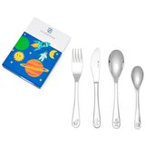 Zilverstad Otroški jedilni pribor iz nerjavečega jekla v srebrni barvi 4 ks Space – | Shoptok.si