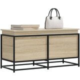 vidaXL Kutija za pohranu s poklopcem 100x40x51,5 cm konstruirano drvo | shoptok.hr