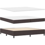 Box Spring Krevet s Madracem Tamno smeđi 200x200 cm Tkanina | shoptok.hr