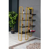 Woody Fashion Polica za knjige Sierra Black Gold