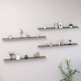 vidaXL Zidne police 4 kom sive 115 x 9 x 3 cm Cijene