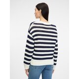 Orsay Dark blue women's striped sweater - Women's | ePonuda.com