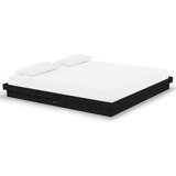 Furnova Posteljni okvir črn iz trdnega lesa 200x200 cm, (21943039) | Shoptok.si