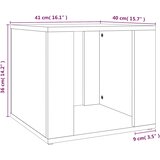 Maison Chic Noćni ormarić Smeđi hrast 41 x 40 x 36 cm od konstruiranog drva | shoptok.hr