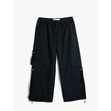 Koton Parachute Trousers Oversize Short Leg Stopper Pocket Cotton