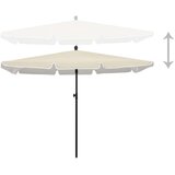  Vrtni suncobran sa šipkom 210 x 140 cm boja pijeska | Eponuda.com