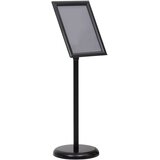  Stalak za plakate A4 s postoljem crni od aluminijske legure | shoptok.hr