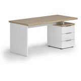 Voleo PISALNA MIZA leseni material bela, barve hrasta | Shoptok.si