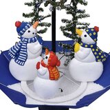 vidaXL Novoletna jelka s sneženjem in podstavkom modra 75 cm PVC, (20579626) | Shoptok.si