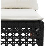  7-dijelni set vrtnih sofa od poliratana s jastucima crni Crna 55 x 55 x 36 cm | shoptok.hr