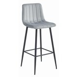 Brandless POZZA hocker - srebrno siv žamet / črne noge x 4, (22060693) | Shoptok.si