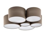 Eglo Pastore 1 plafonjera/6, e27, prečnik 990, tekstil siva/bela | ePonuda.com