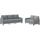  2-dijelni set sofa s jastucima svjetlosivi od tkanine | shoptok.hr