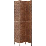vidaXL Paravan s 3 paneli rjav 122x180 cm vodna hijacinta | Shoptok.si