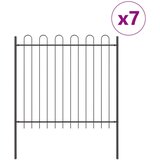  Vrtna ograda s hoop topom Siva 11.9x1.5 m Čelik | shoptok.hr