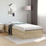  Krevetna Okvir Sonoma Hrast 90x190 cm Konstruirano Drvo | shoptok.hr
