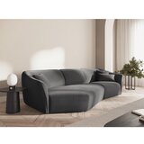Cosmopolitan Design Temno siva žametna kotna sedežna garnitura Tokyo – | Shoptok.si