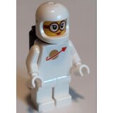 Lego classic space SP144 - white with black air tanks, female, glasses Cene