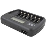 OXE Punjač za 6 AA / AAA baterija, sa zaslonom i 8 Varta 56706 R6 2100mAh NIMH basic baterija za punjenje | shoptok.hr