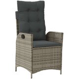 vidaXL Set 2 Siva PE ratan Standard Odstranljive prevleke | Shoptok.si