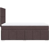  Krevet s oprugama i madracem tamnosmeđi 100 x 200 cm od tkanine | shoptok.hr