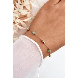 Kesi Classic bracelet with green gold beads