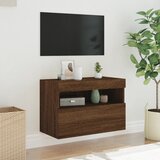  Zidni TV ormarić s LED svjetlima boja hrasta 60x30x40 cm | shoptok.hr