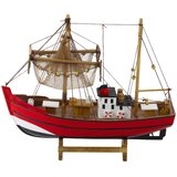  Kolekcionarska maketa ribarskog broda 30x26cm - crveni | shoptok.hr