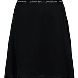Calvin Klein Jeans LOGO ELASTIC SKIRT Crna Cijene