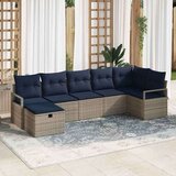  Set sofe s jastukom 7 pcs Siva i mornarsko plava poliratan | shoptok.hr