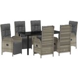  Set vrtnih stolica za objedovanje s jastucima u sivoj boji | shoptok.hr