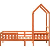  Okvir kreveta s krovom voštano smeđi 90x200 cm masivna borovina | shoptok.hr