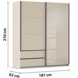 Premium Living Omara Z Drsnimi Vrati Elara, Barva Šampanjca | Shoptok.si