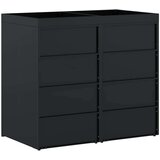  Skladištenje kanti za 2 kante Crna 136 x 77 5 x 121 5 cm | shoptok.hr