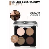 Flormar Color Eyeshadow Palette paleta sjenila za oči nijansa 004 Swiss Chocolate 6 g | shoptok.hr