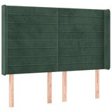  Posteljno vzglavje temno zeleno 147x16x118/128 cm žamet, (20933664) | Shoptok.si
