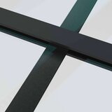  Klizna vrata s priborom crna 90 x 205 cm od ESG stakla | shoptok.hr