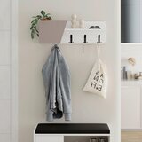 Livetastic Stenski Obešalnik Eleva, Bela, Mocha Rjava | Shoptok.si