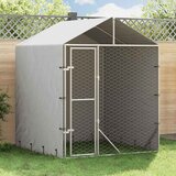 Vanjski kavez za pse s krovom srebrni 2x2x2,5 m pocinčani čelik | shoptok.hr