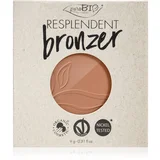 puroBIO cosmetics Resplendent bronzer nadomestno polnilo odtenek 05 Warm Brown 9 g