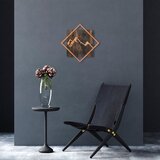 WALLXPERT Mountain - Ukrasni Drveni Zidni Element od Bakra i Oraha | Eponuda.com