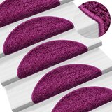  Prostirke za stepenice 15 kom 56x17x3 cm ljubičaste poluokrugle | shoptok.hr