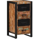 vidaXL Ormarić s ladicama Višebojni 40x40x90 cm puno drvo obrađeno | shoptok.hr