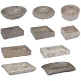vidaXL Umivalnik siv 53x40x15 cm marmor | Shoptok.si