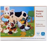  Dječje puzzle povrće i domaće životinje 24 komada Model 01 | shoptok.hr