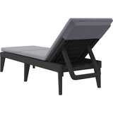  Ležaljka za sunčanje s jastukom antracit 186 x 60 x 29 cm PP | shoptok.hr
