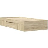  Okvir za krevet boja hrasta 100x200 cm od konstruiranog drva | shoptok.hr